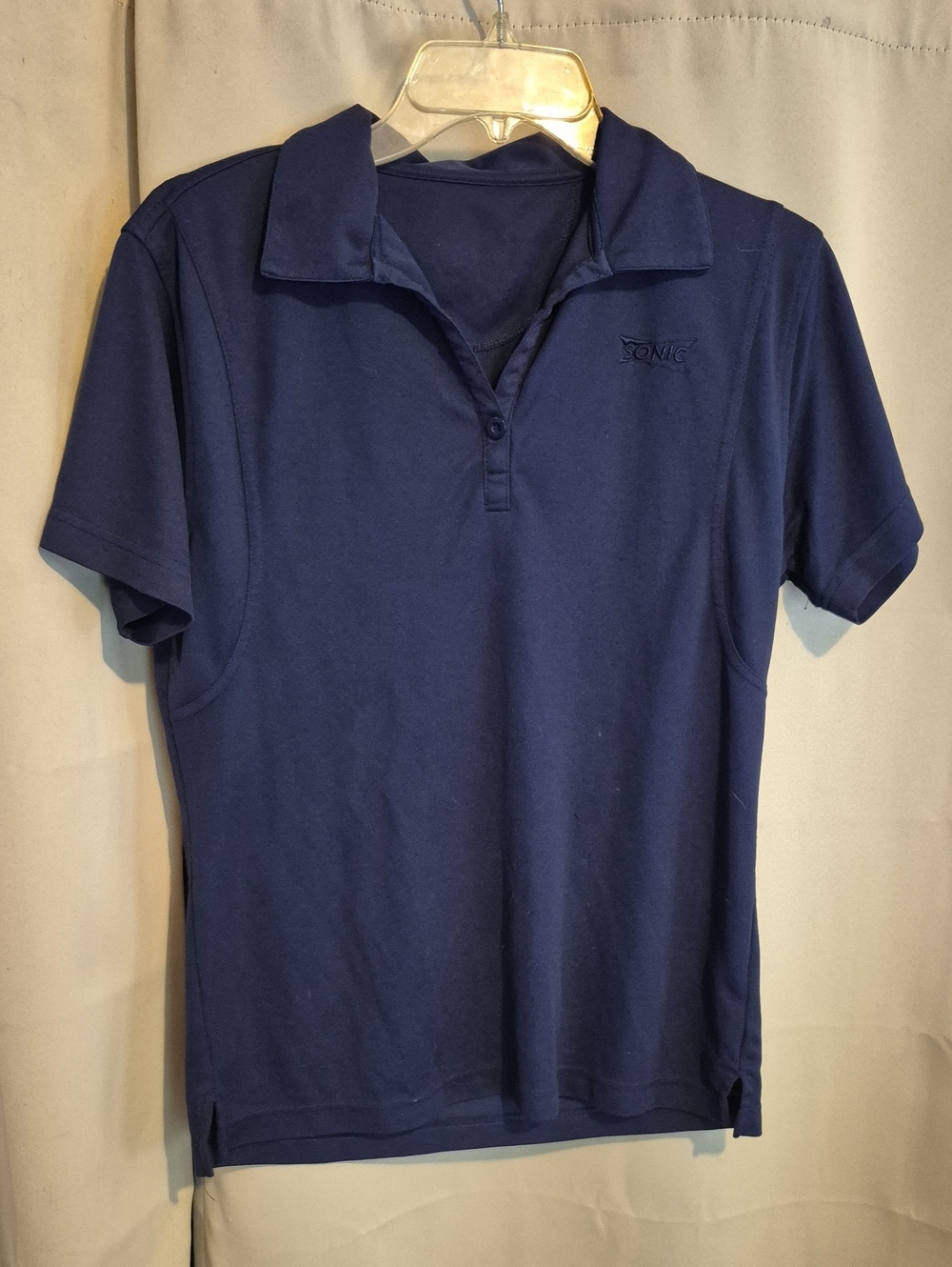 Sonic Navy Blue Short Sleeve Polo Shirt
